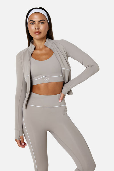 Womens Drift Jacket Set - Pale Taupe