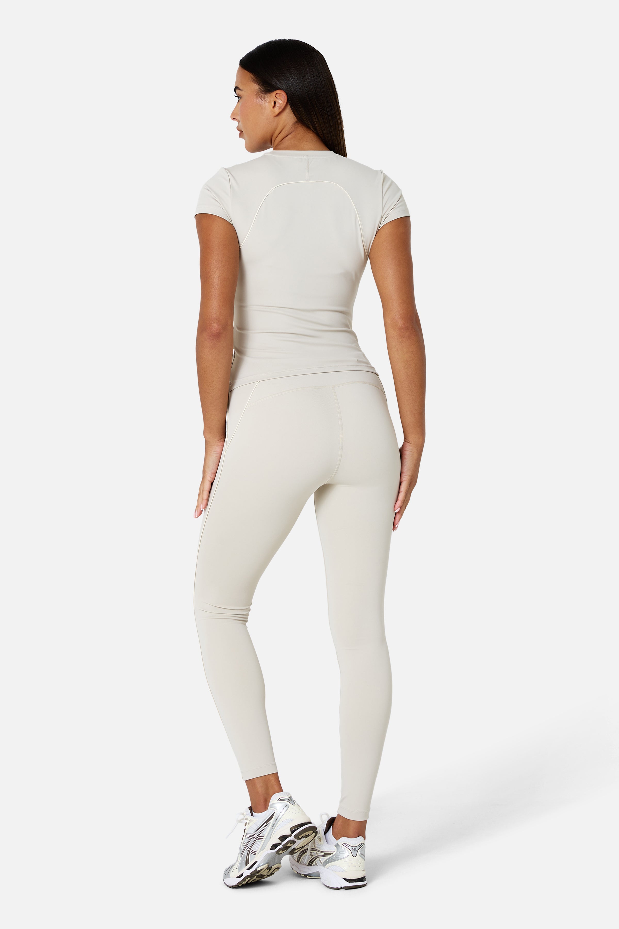 Womens Ignite Tee - Mercury Mist/Candlelight White