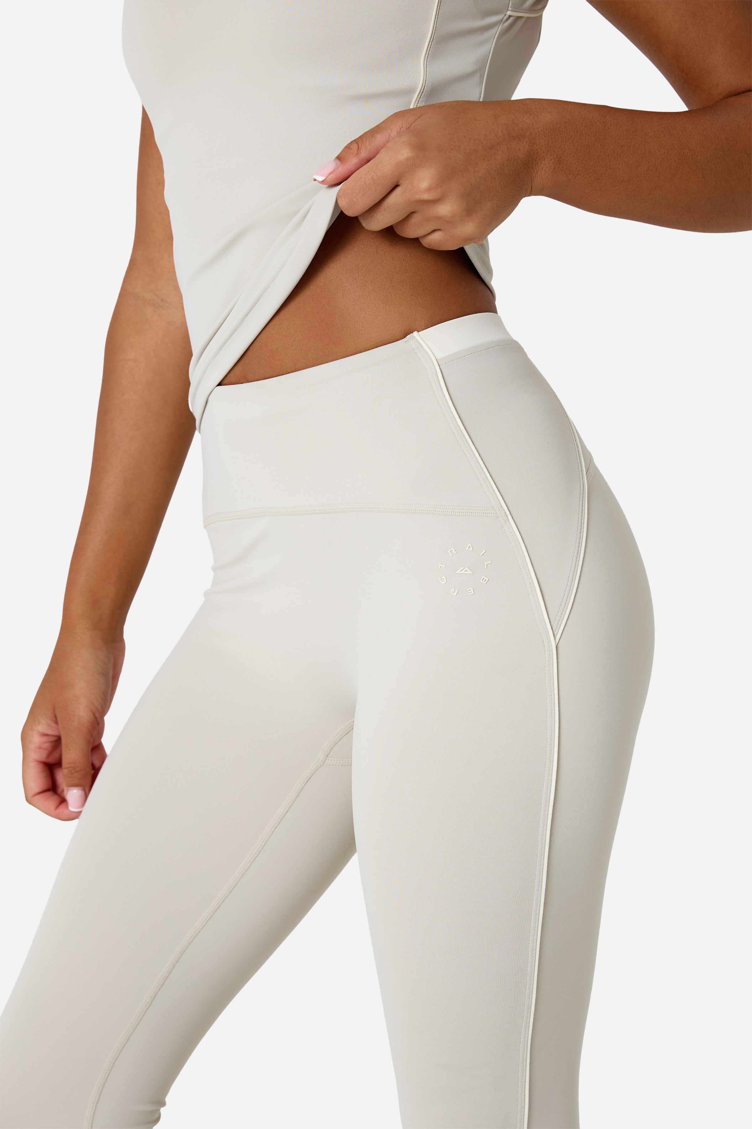 Womens Ignite Legging - Mercury Mist/Candlelight White