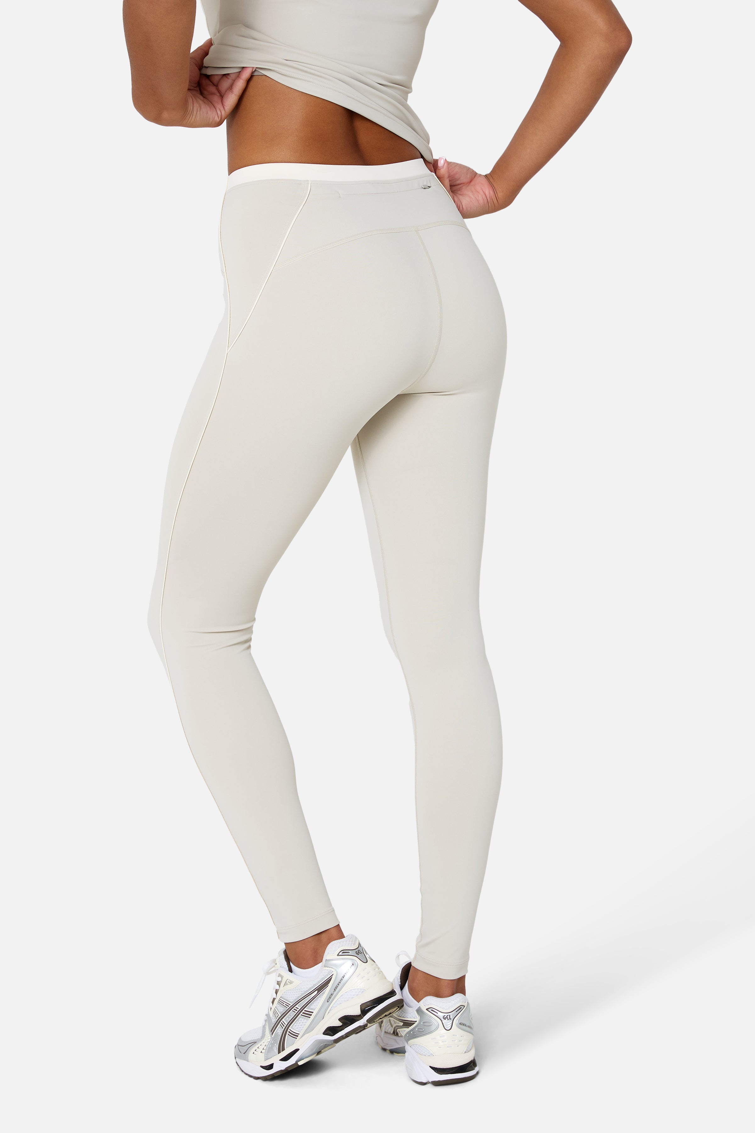 Womens Ignite Legging - Mercury Mist/Candlelight White
