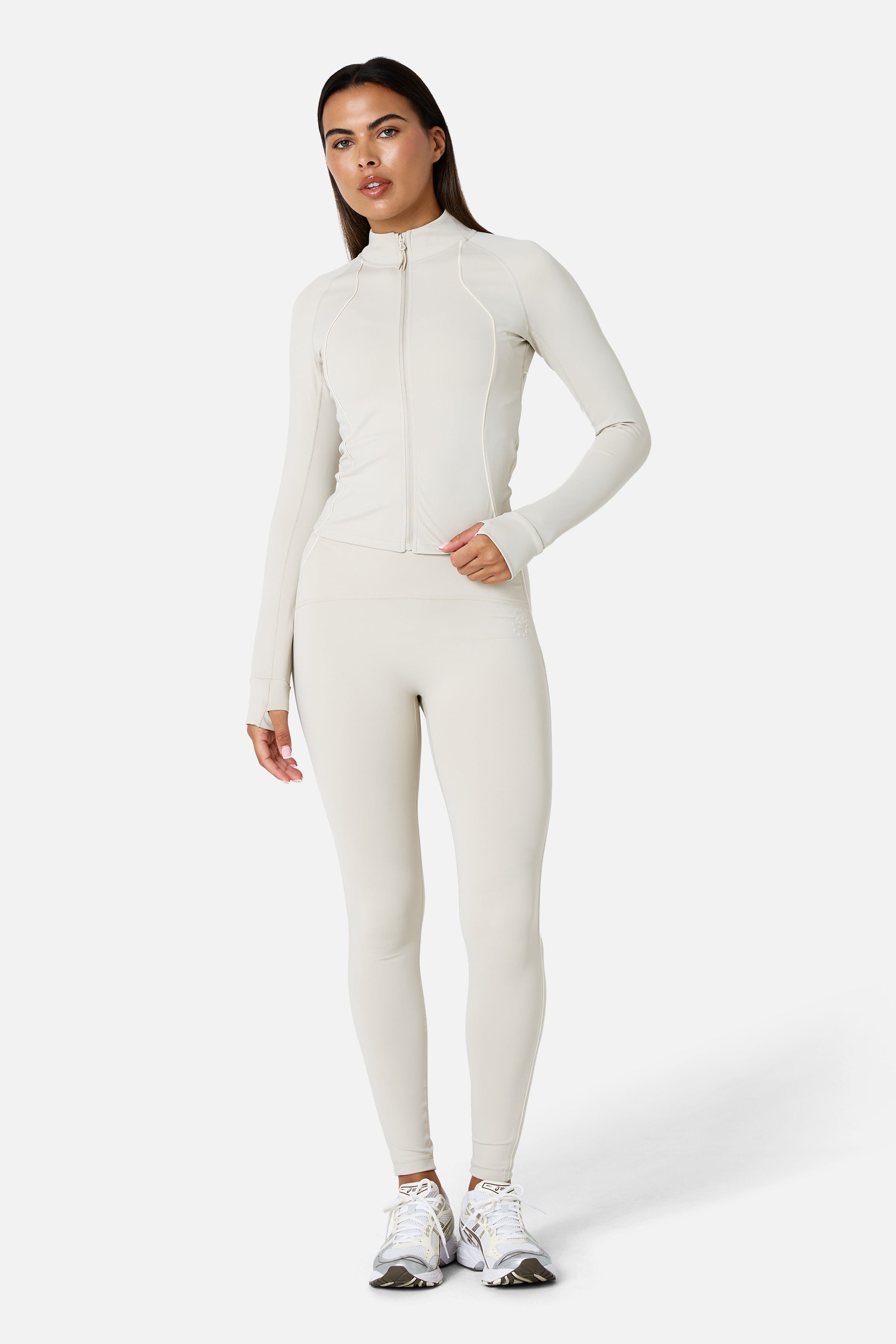 Womens Ignite Jacket Set - Mercury Mist/Candlelight White