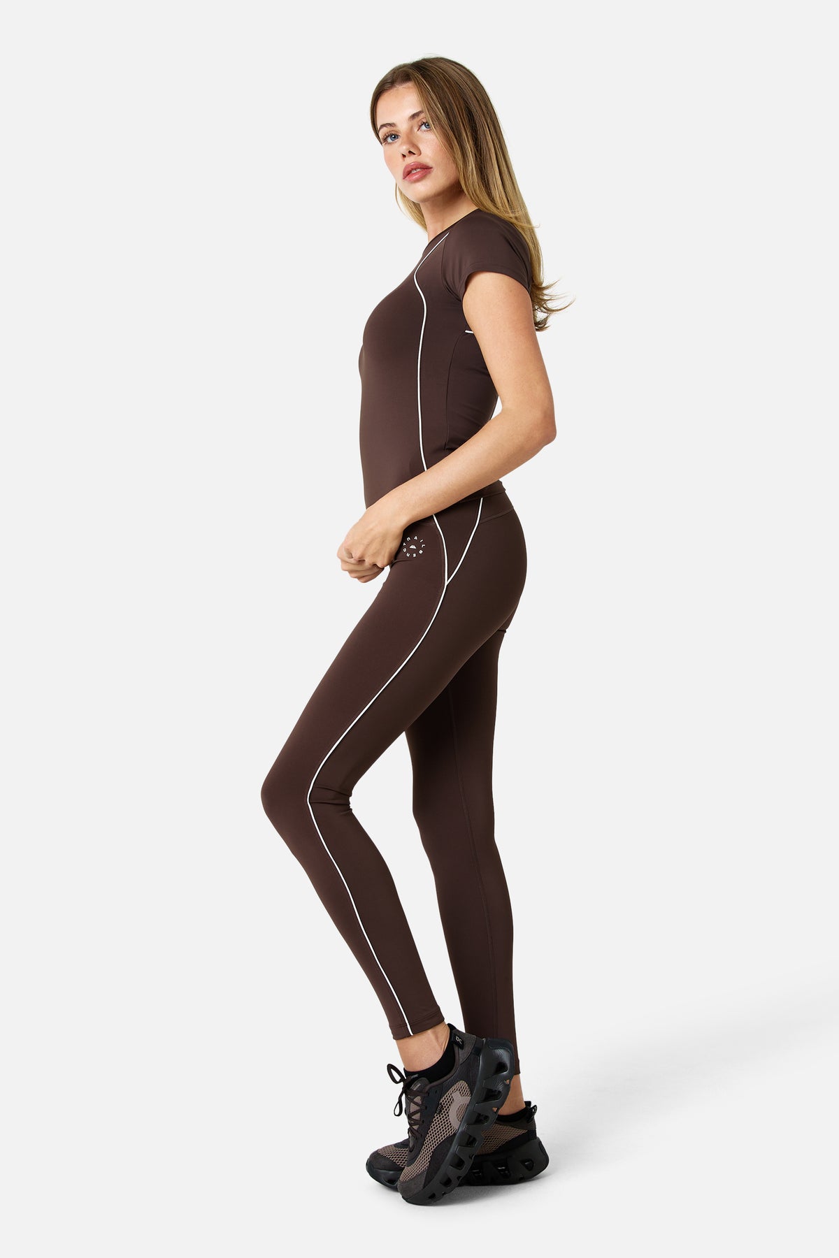 Womens Ignite Tee - Bitter Chocolate/Lunar Silk