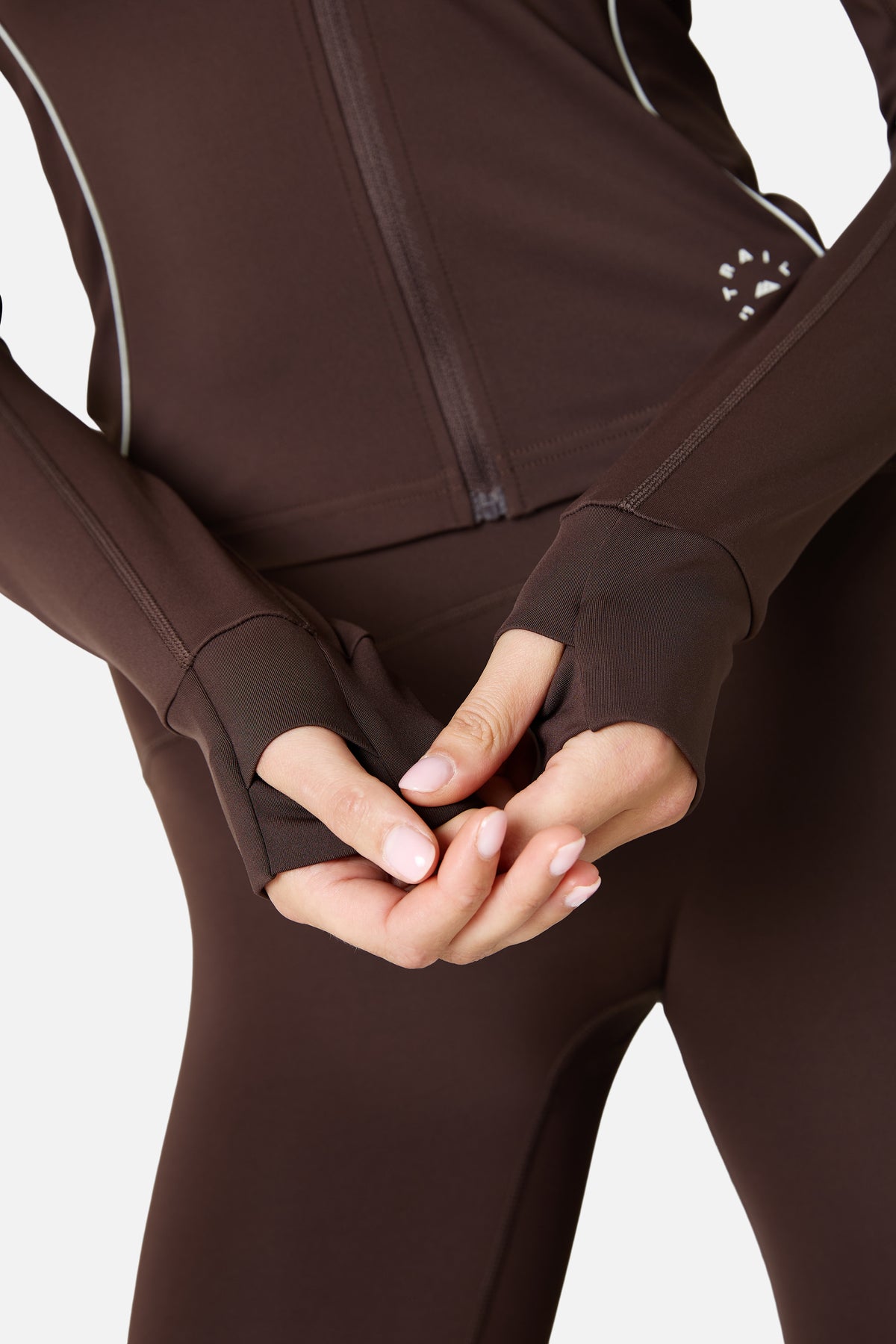 Womens Ignite Full Zip Track Jacket - Bitter Chocolate