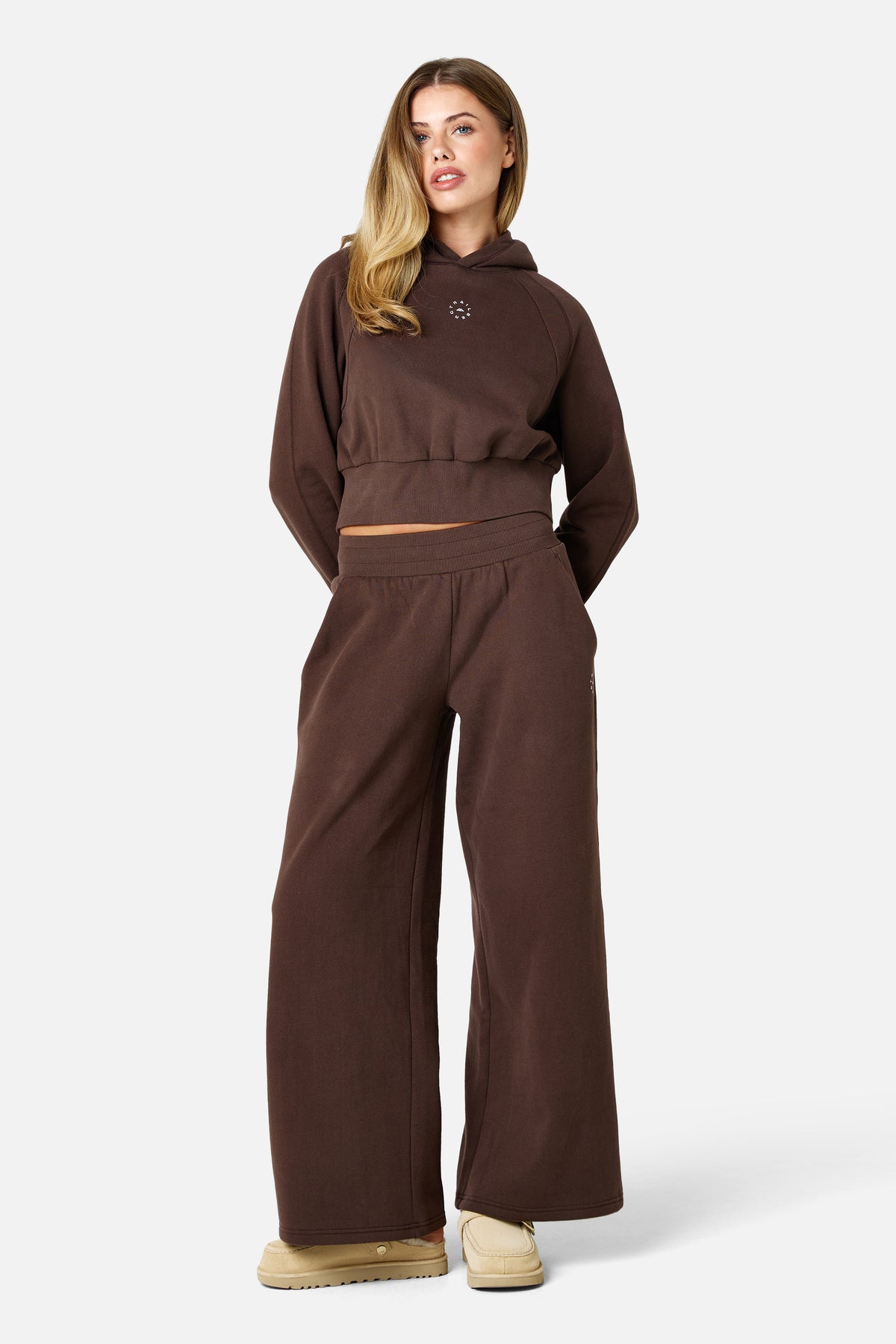 Womens Sculpt Fleece Jogger - Bitter Chocolate