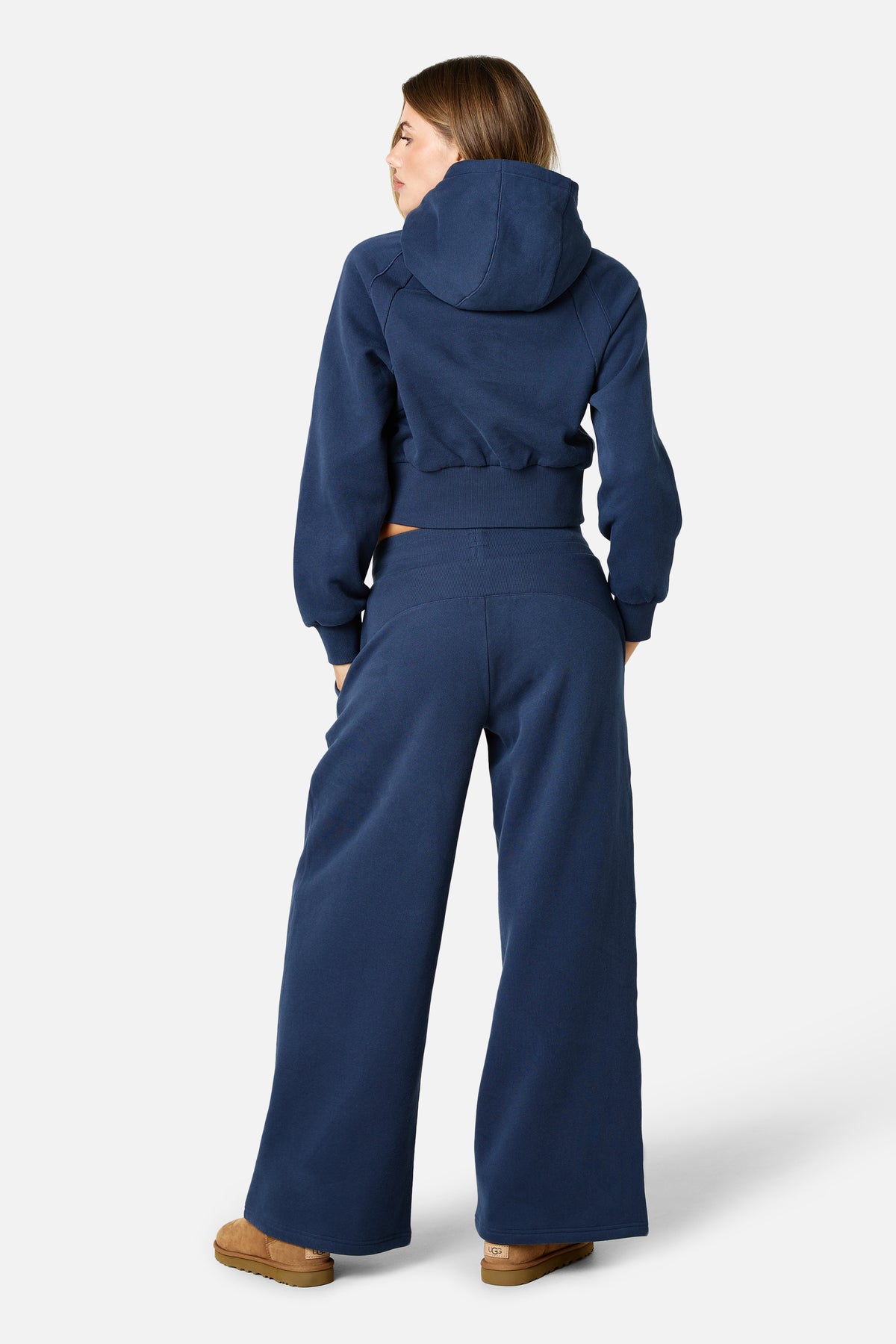 Womens Sculpt Fleece Tracksuit - Storm Blue