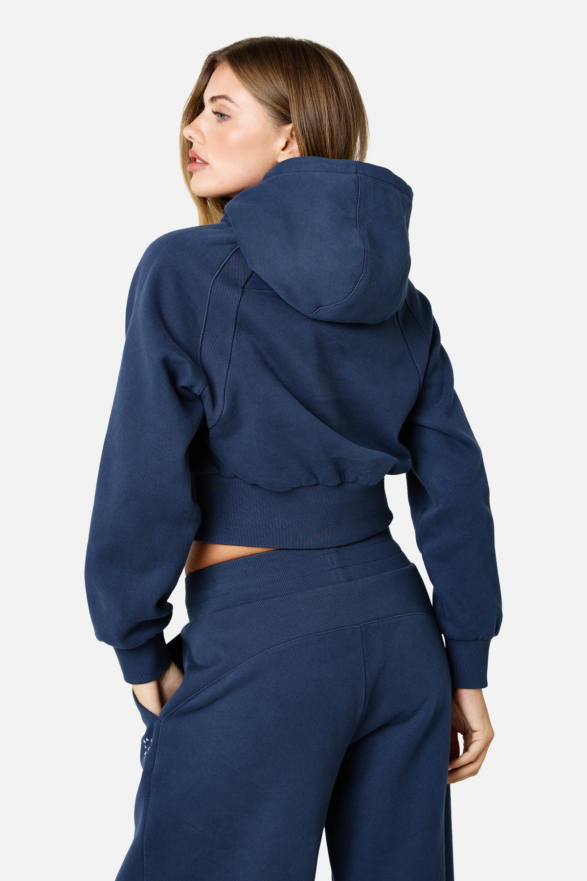 Womens Sculpt Fleece Tracksuit - Storm Blue