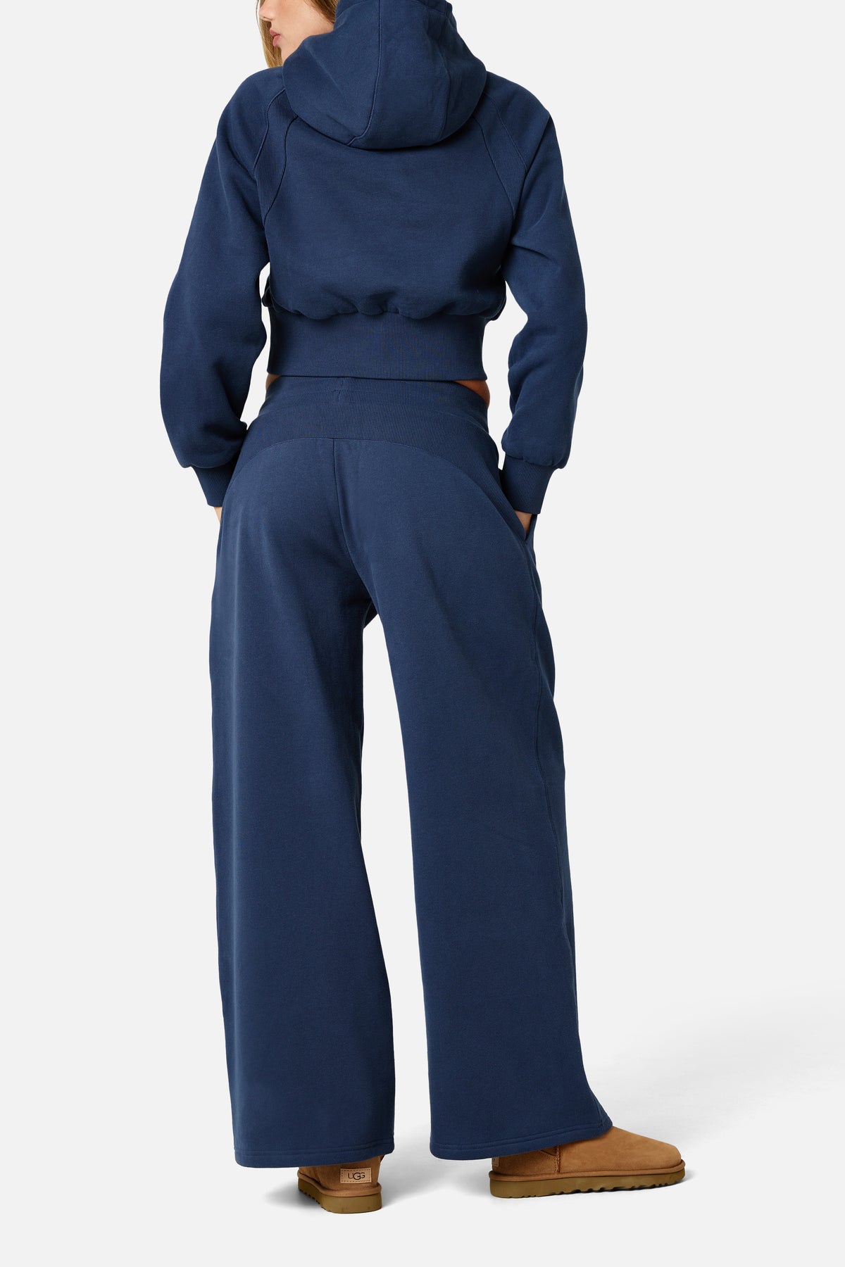 Womens Sculpt Fleece Jogger - Storm Blue