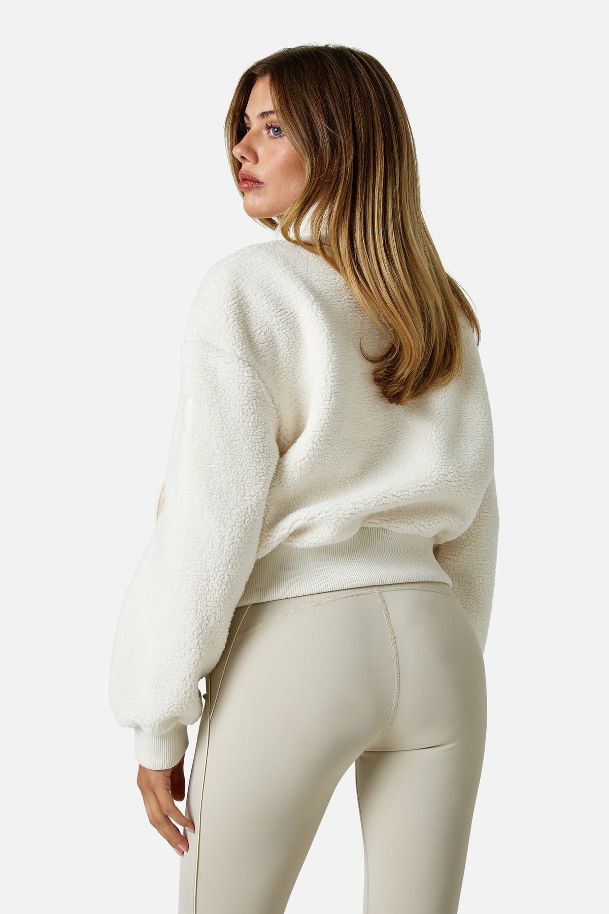 Womens Peakpath Borg Full Zip Track Jacket - Lunar Silk
