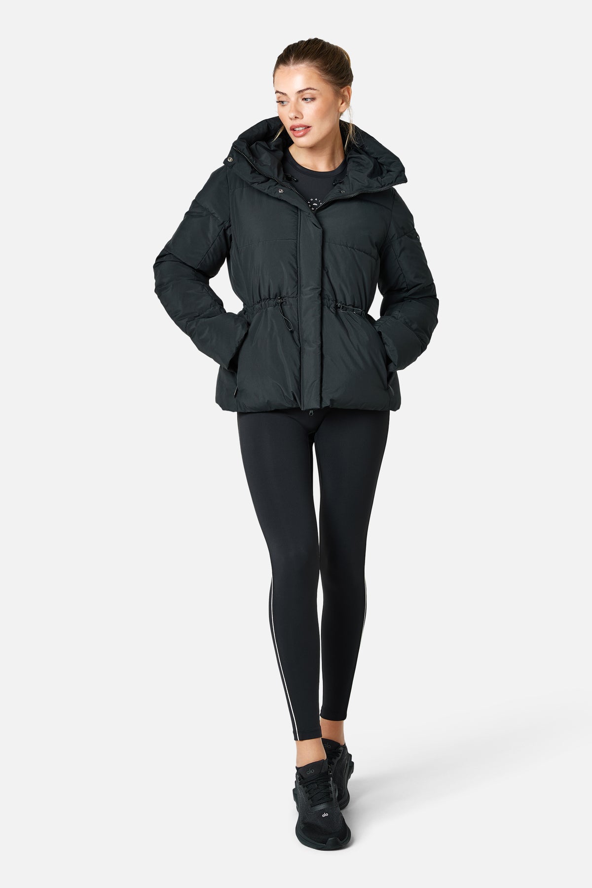 Womens Motion Cinched Jacket - Black
