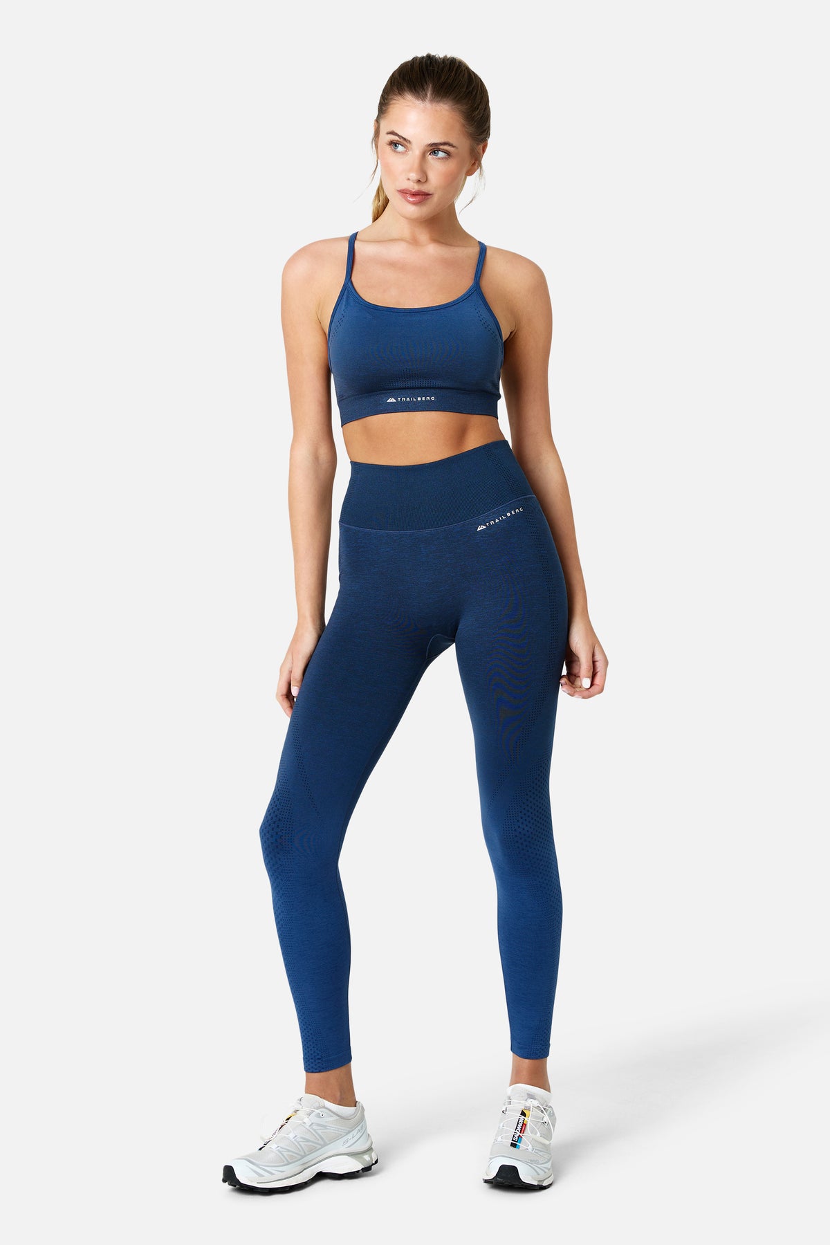 Womens Evocurve Seamless Strappy Bra - Storm Blue