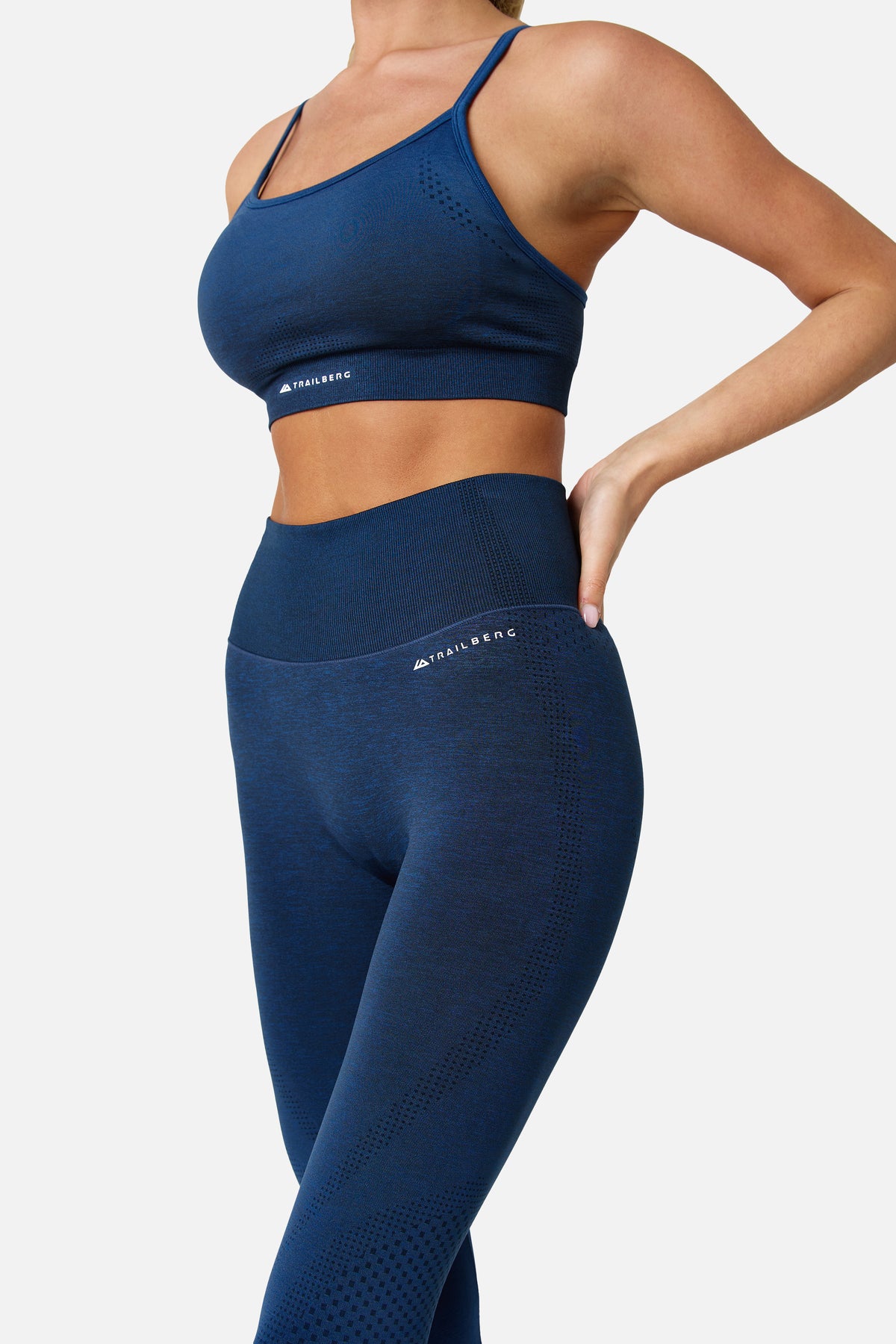 Womens Evocurve Seamless Strappy Bra - Storm Blue