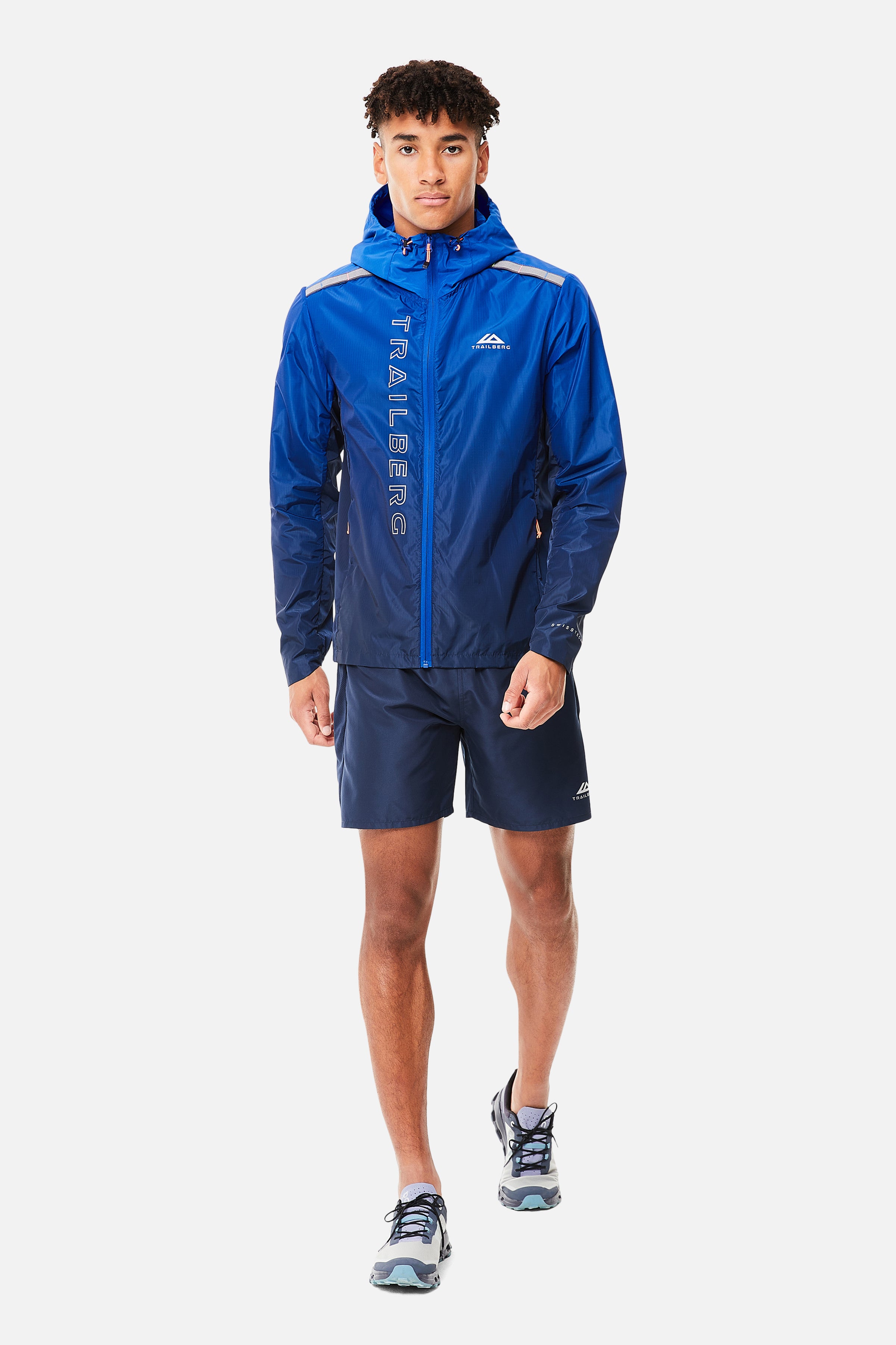 Gradient Windbreaker - Navy/Cobalt