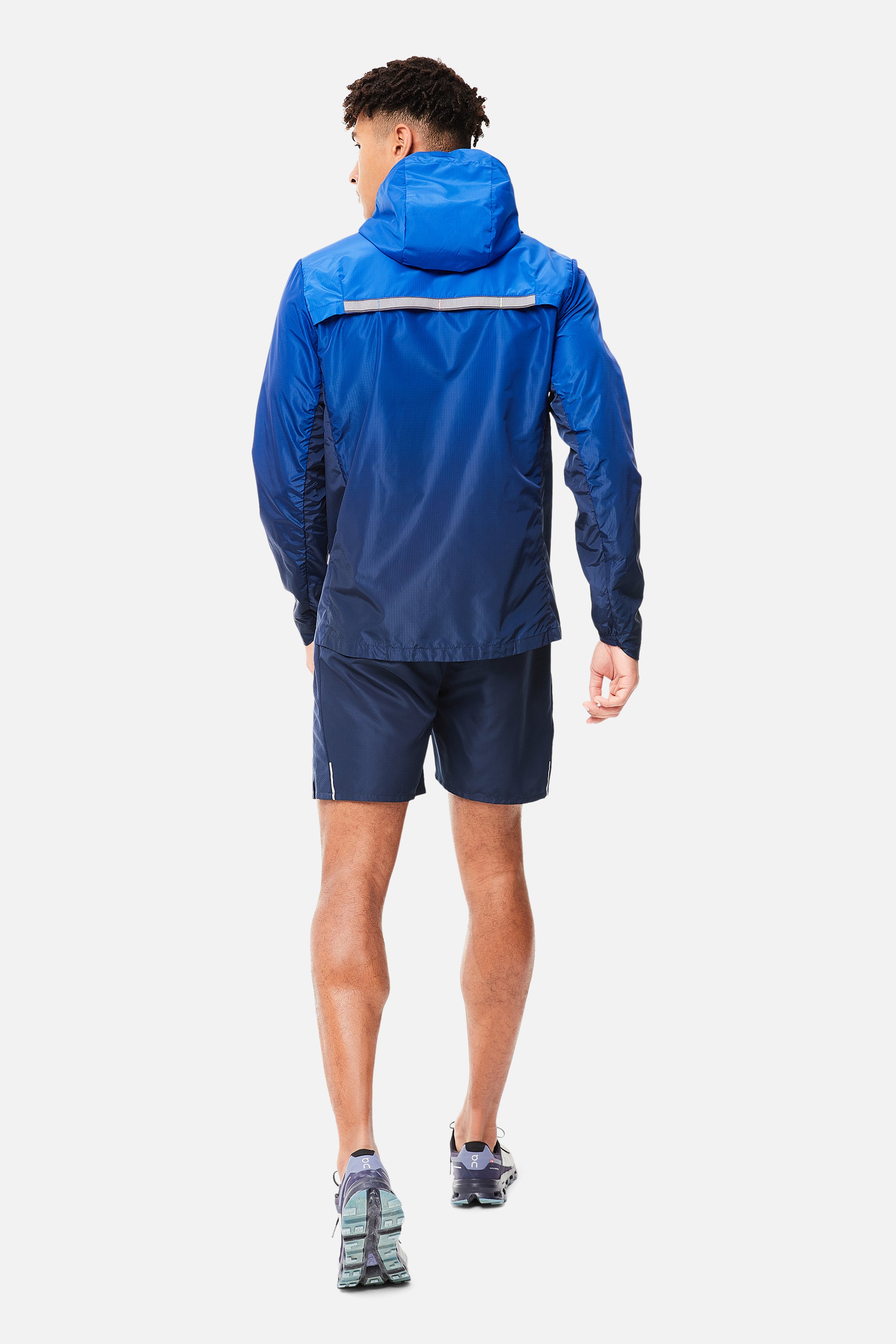 Gradient Windbreaker - Navy/Cobalt