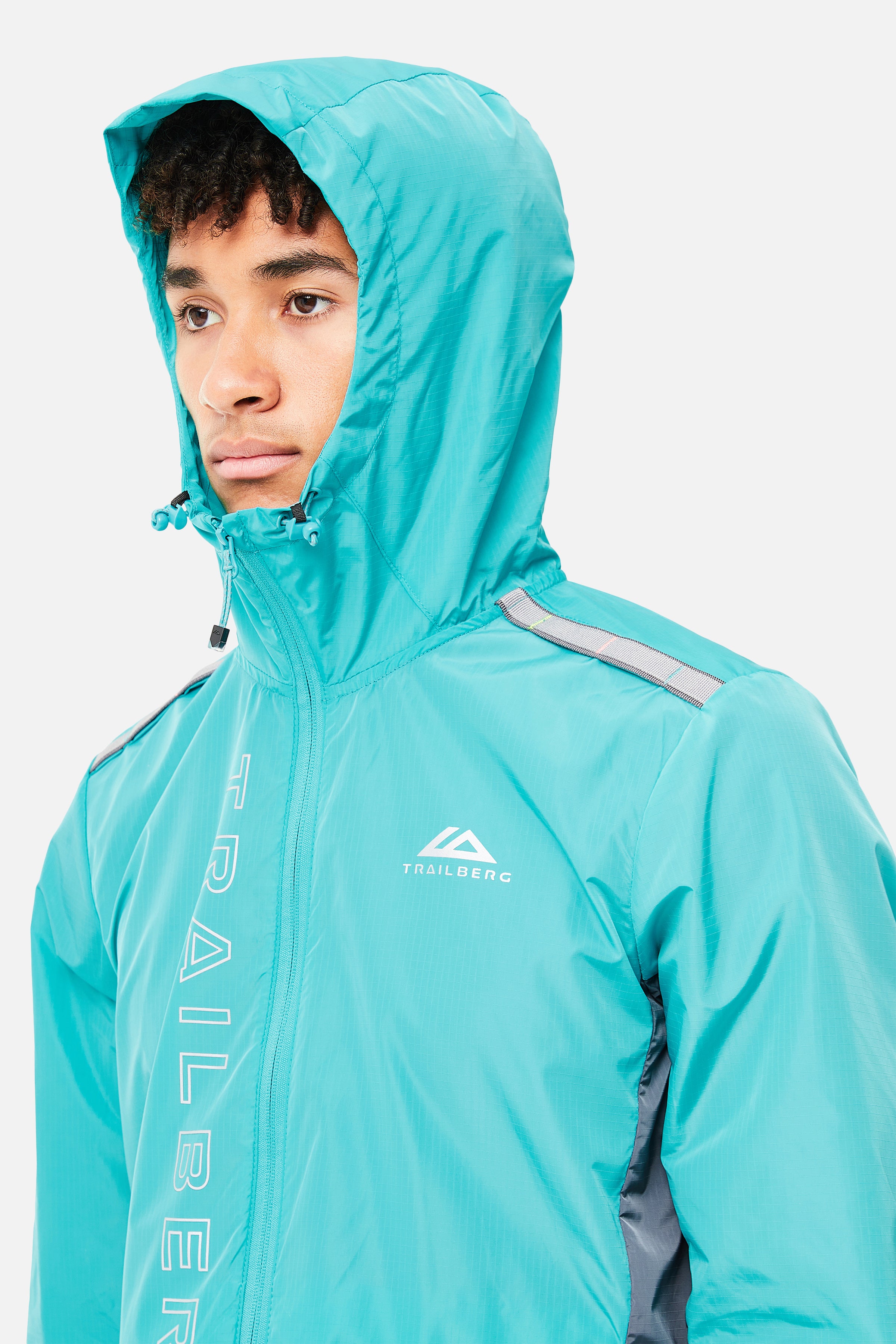Triathlon Windbreaker - Turquoise/Mid Grey