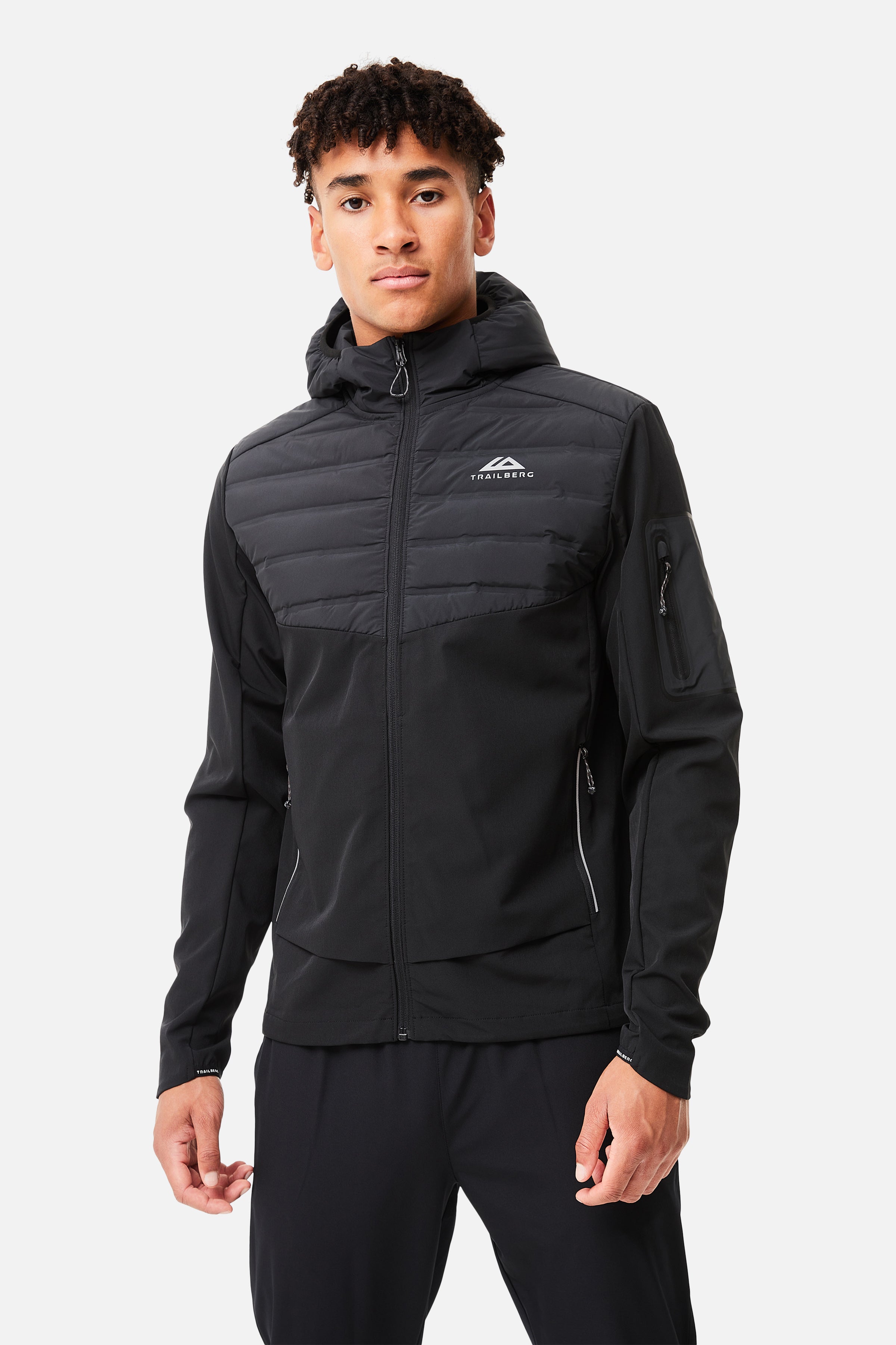 Rhine Hybrid Tech Tracksuit - Black