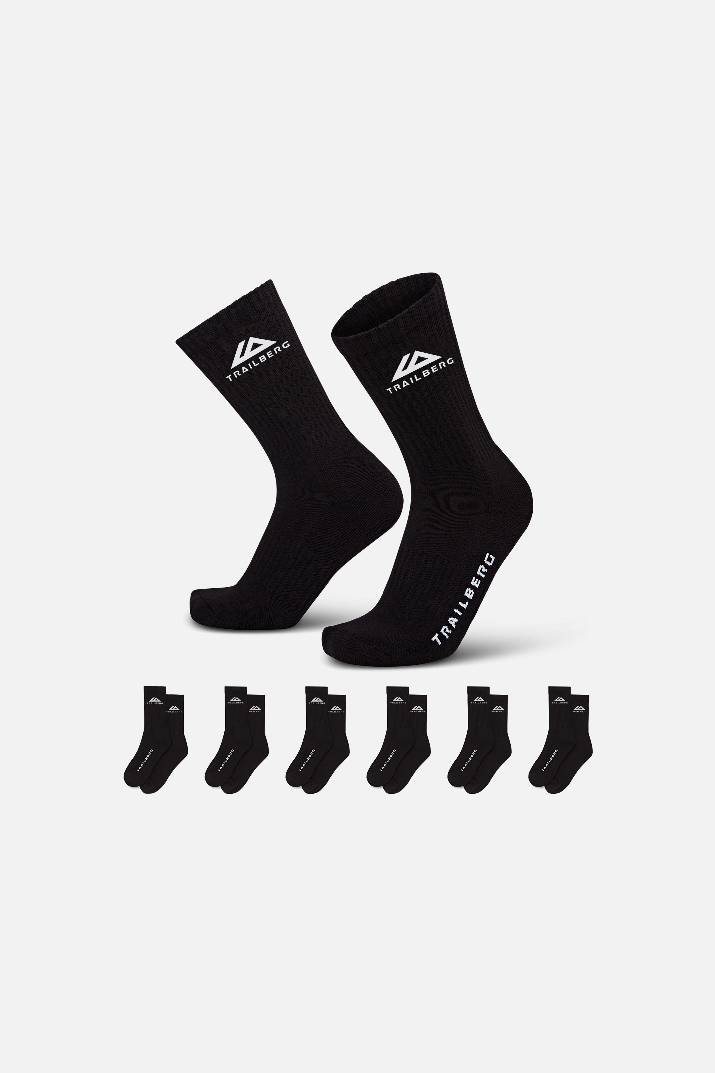 Edgebound 6 Pack Sock - Black