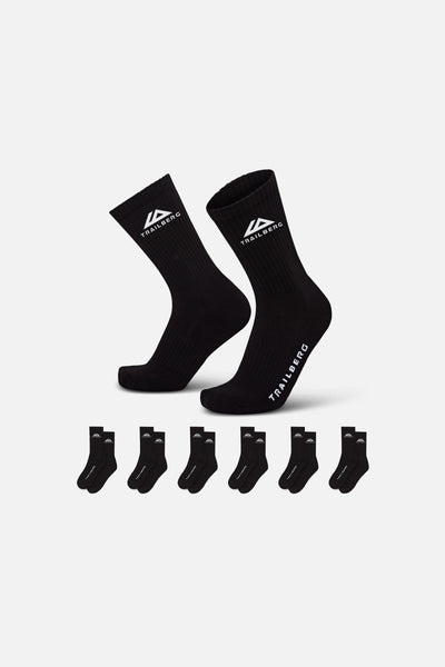 Edgebound 6 Pack Sock - Black