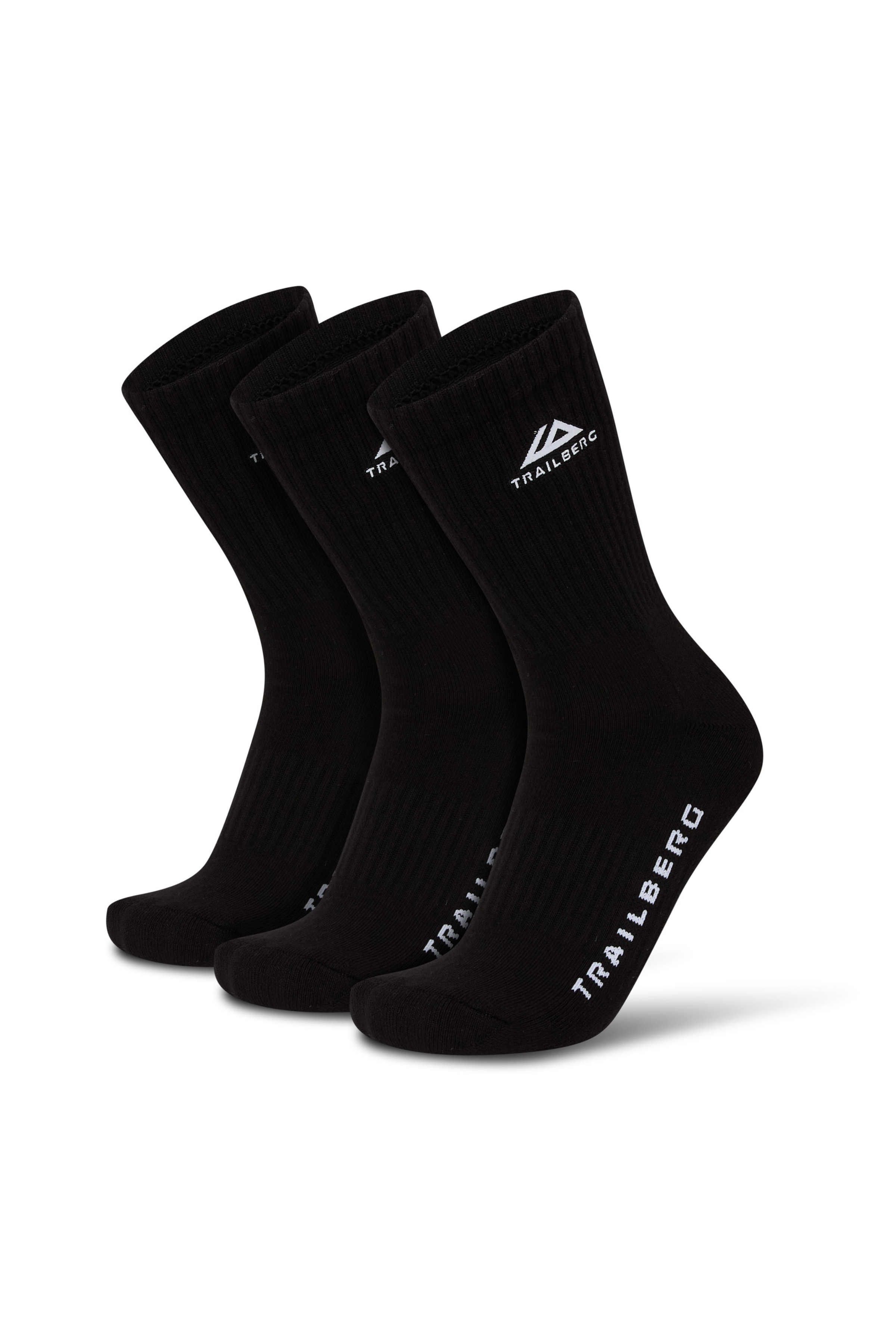 Edgebound 3 Pack Sock - Black