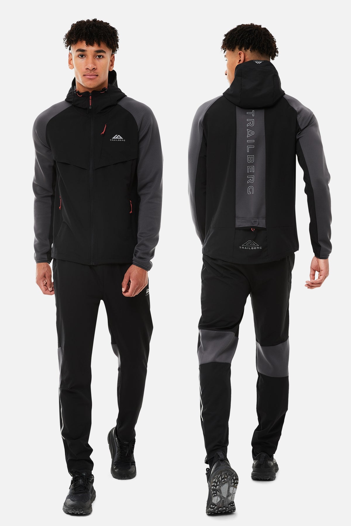 Rapid Dash Tracksuit Black Grey