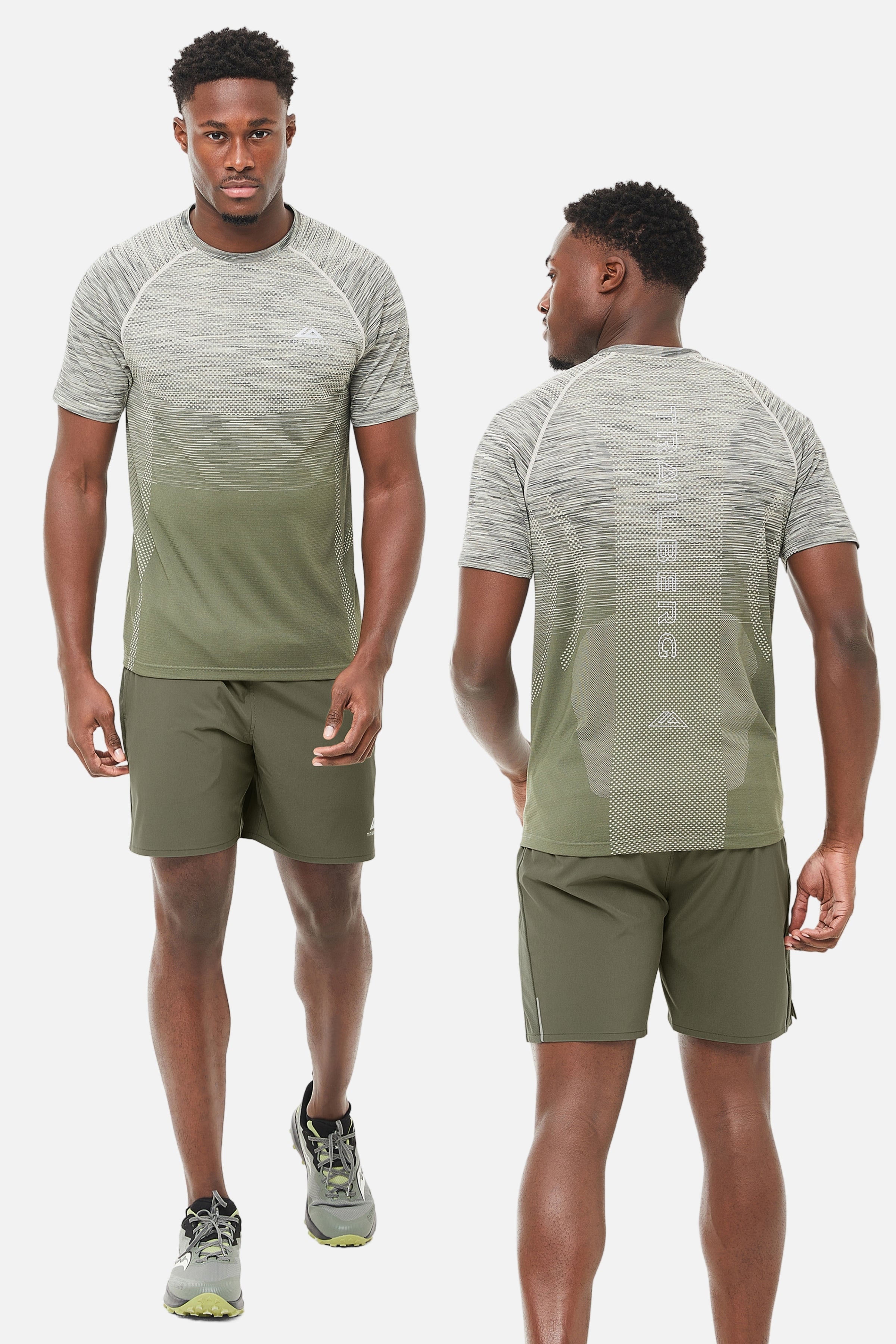 Summit Seamless Essentials 2.0 Set - Khaki/Dark Fern